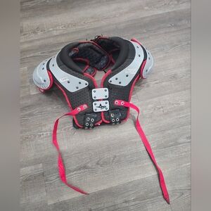 All-Star Catalyst  Football- Shoulder Pads with Red and Black Accents size large